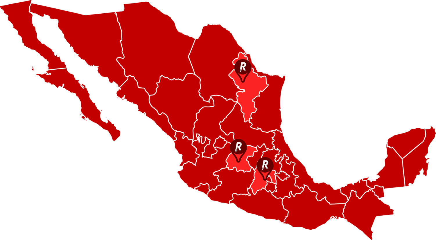 Mapa con bases de RN